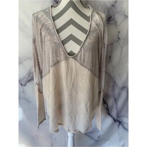 Free people We the free waffle loose blouse